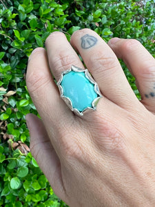 Turquoise and Silver Statement