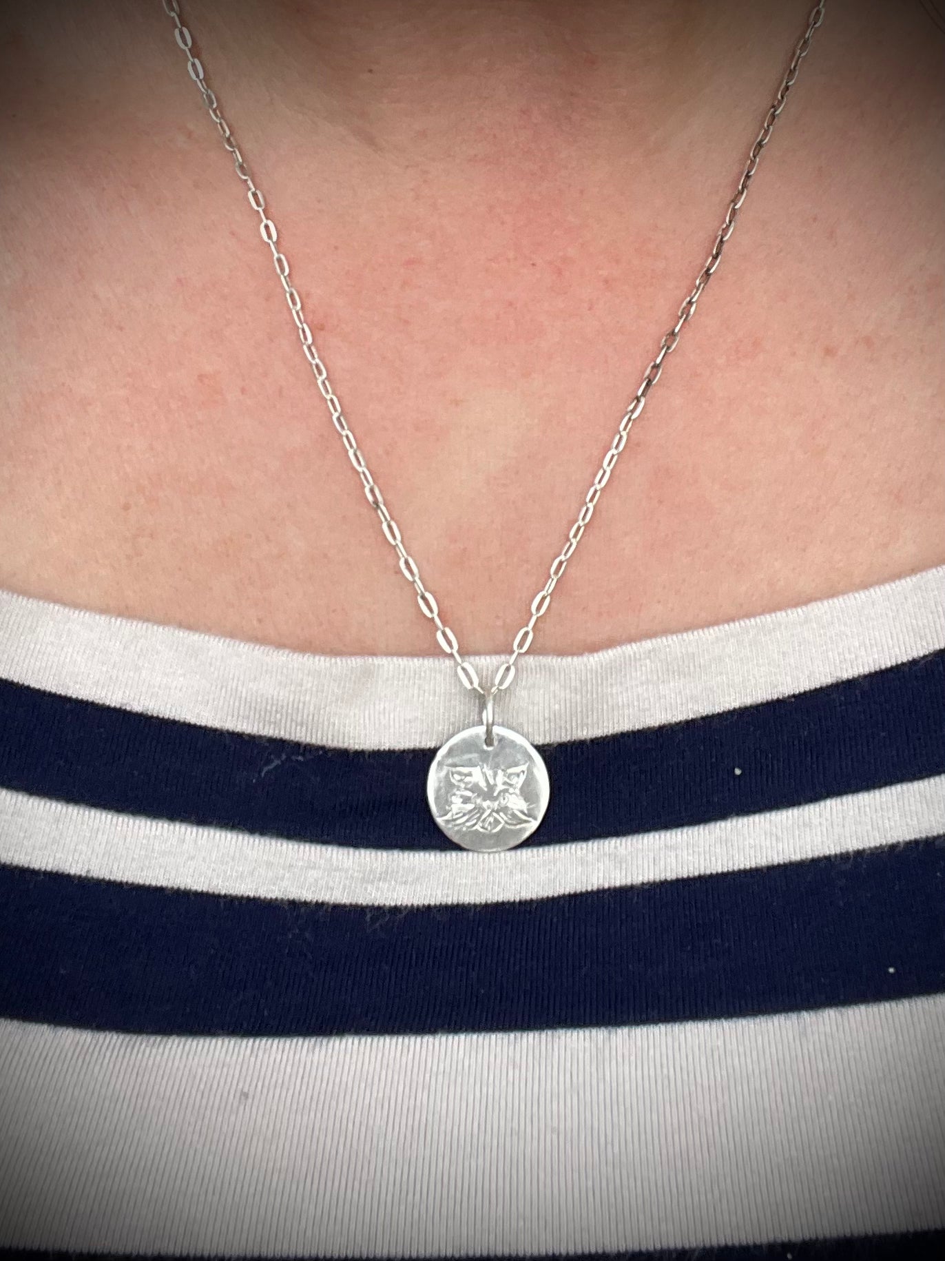 Custom Pet Portrait Pendant Necklace