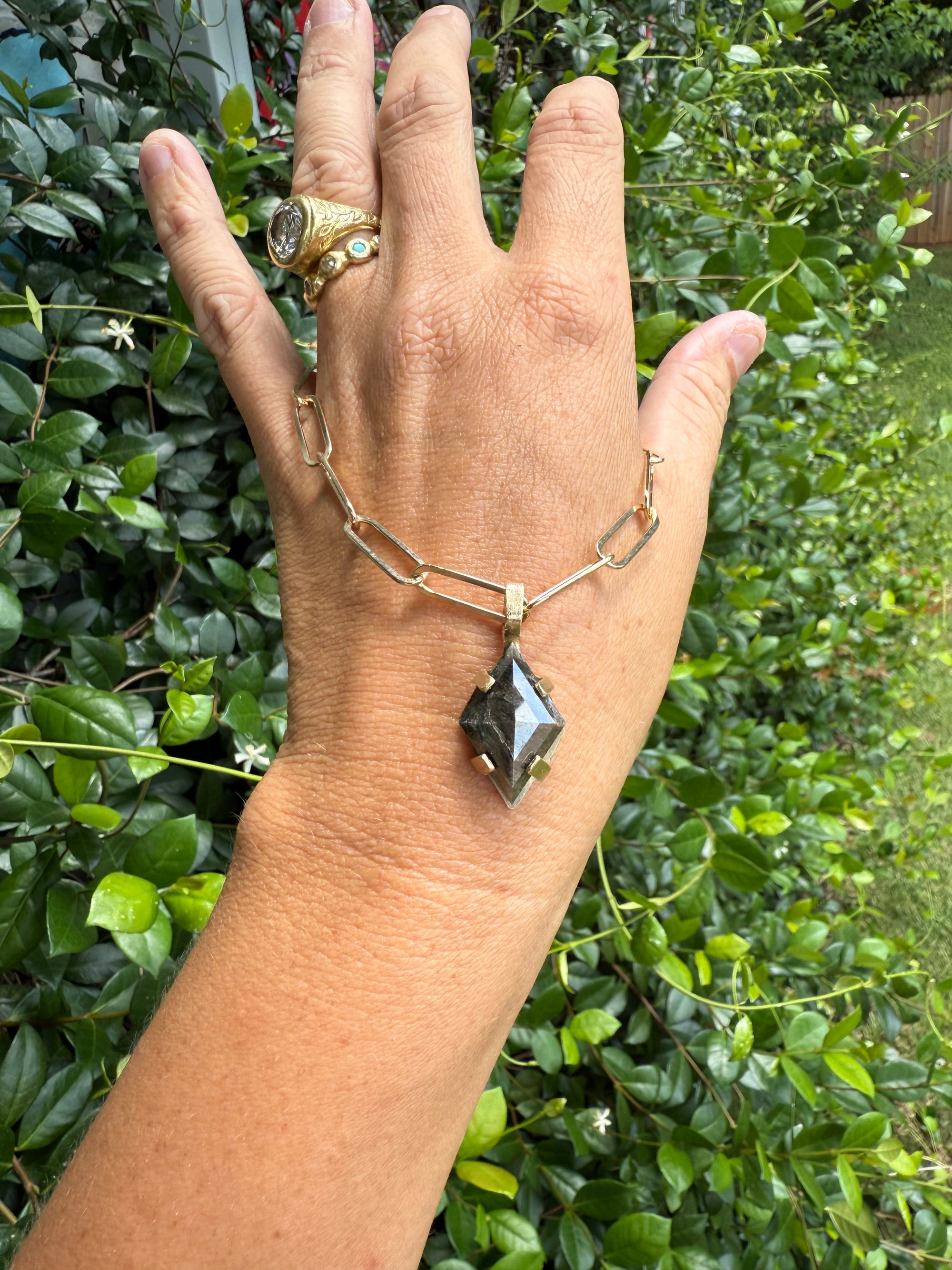 Midnight Diamond Pendant