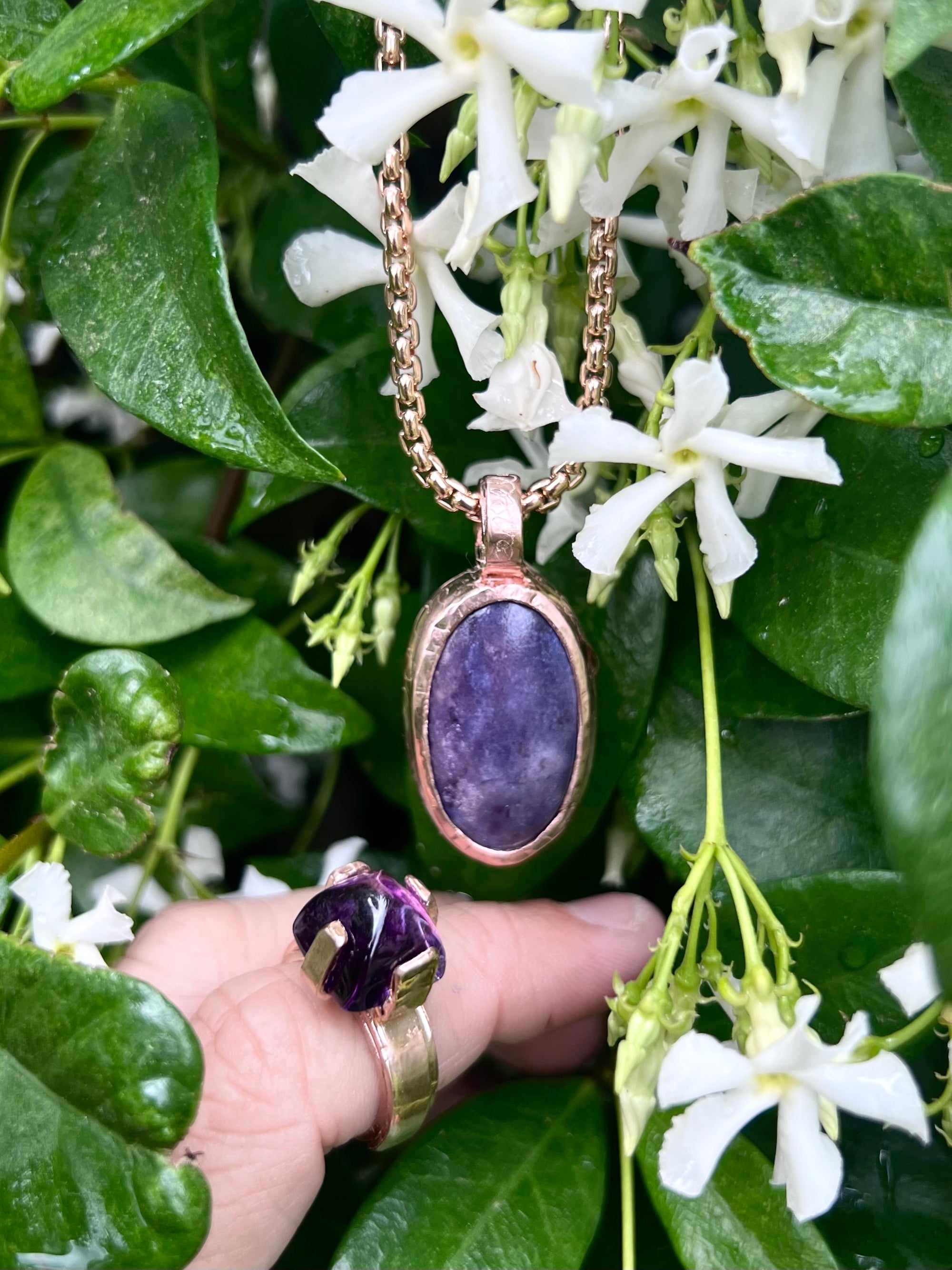 Amethyst Rose Gold Ring