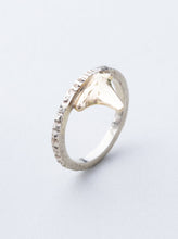Load image into Gallery viewer, White and Yellow Gold Shark Tooth (One of a Kind)
