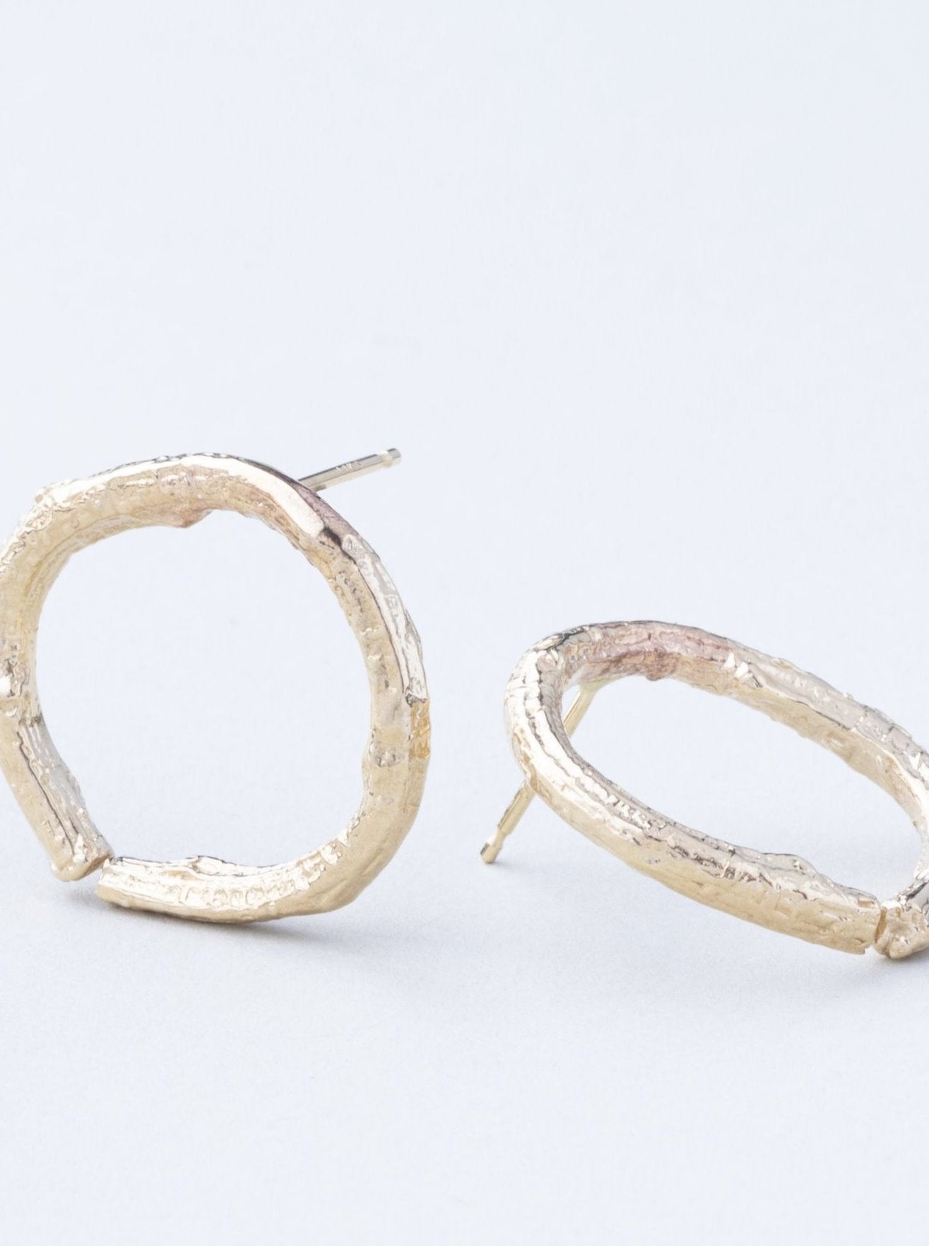 Circular Twig Stud Earrings